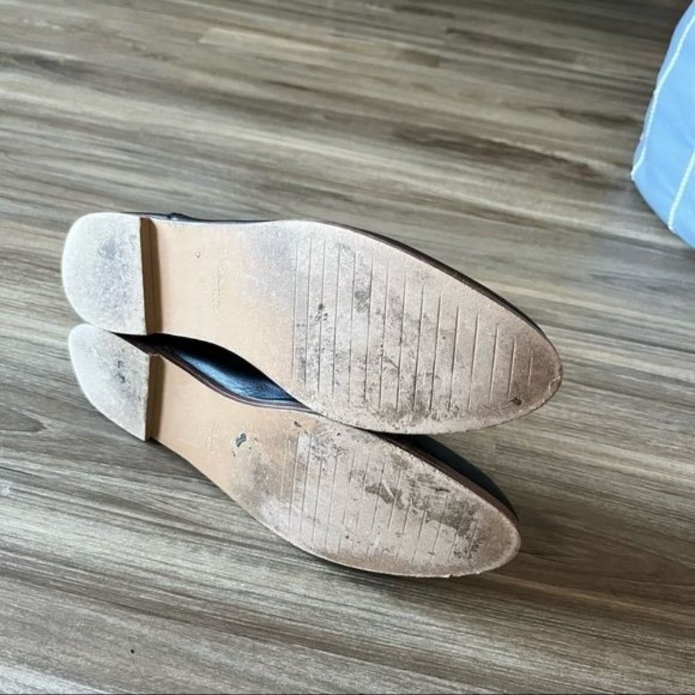 Zara Leather Slippers Babouches Slides - Picture 10 of 11